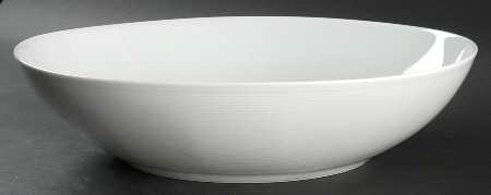 Loft White 14" Oval Vegetable Bowl