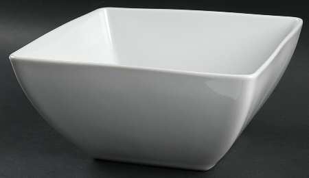 Loft White 8" Square Bowl