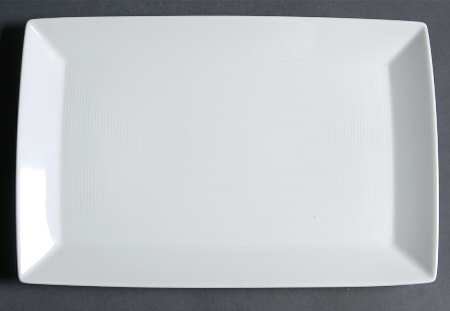 Loft White Rectangular Tray 11"
