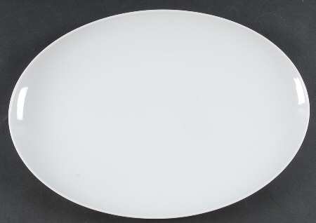 Loft White 13" Oval Serving Platter
