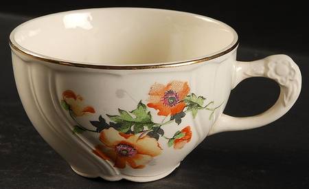 Wild Poppy (Vogue, Swirl) Footed Cup