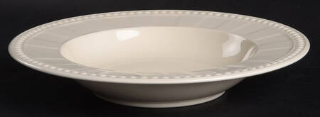 Venice White (Off White) Large Rim Soup Bowl