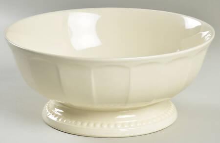 Venice White (Off White) 8" Round Vegetable Bowl