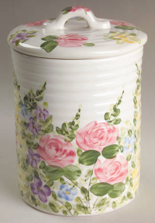 English Garden Medium Canister & Lid