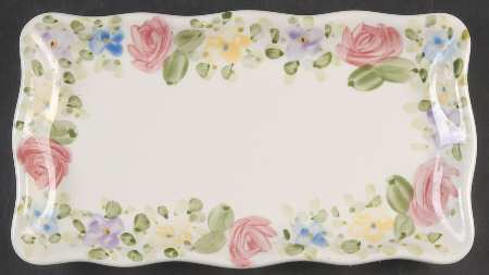 English Garden Tray for Creamer & Sugar with Lid
