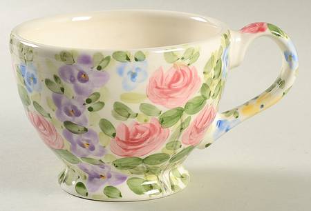 English Garden Cup for Individual Teapot & Lid with Cup