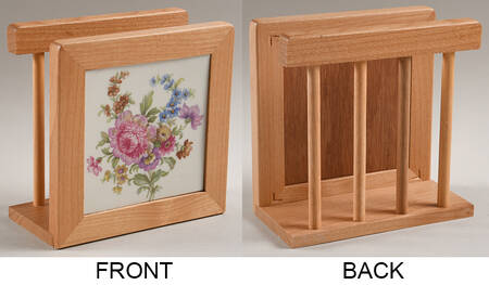 Wettin (Scalloped) 6 1/8" Natural Wood Napkin Holder  HC