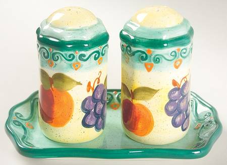 Medici (3 Pc) Salt & Pepper Tray Set
