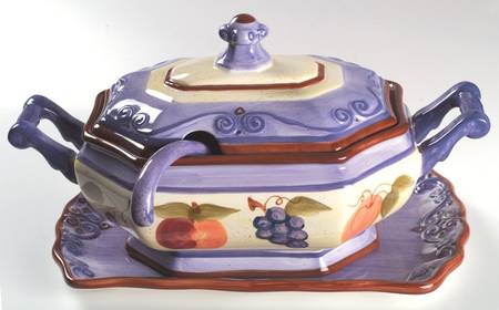 Medici Tureen & Lid w/Ladle & Underplate
