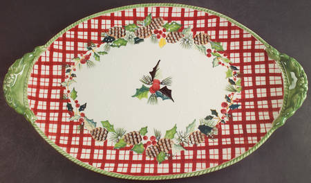 Winterland 18" Oval Serving Platter