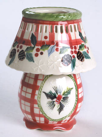 Winterland Tea Light Lamp with Shade