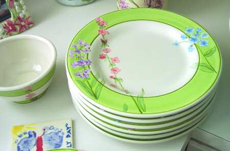 Just Flowers Dinner Plate