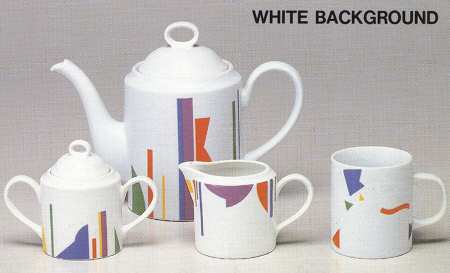 Trylon (White Background) Teapot & Lid