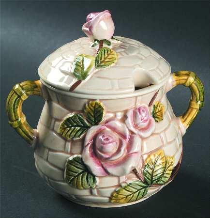 Country Rose Sugar Bowl & Lid