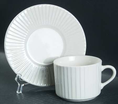 Venice Flat Cup & Saucer Set