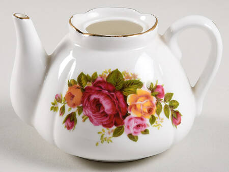 Cottage Rose Toy Teapot No Lid