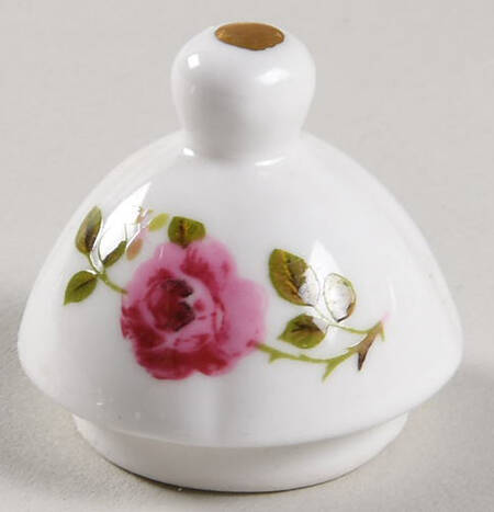 Cottage Rose Lid for Toy Teapot