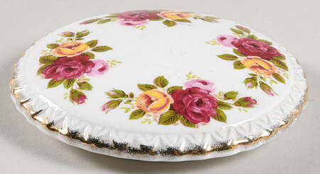 Cottage Rose Lid for Round Box