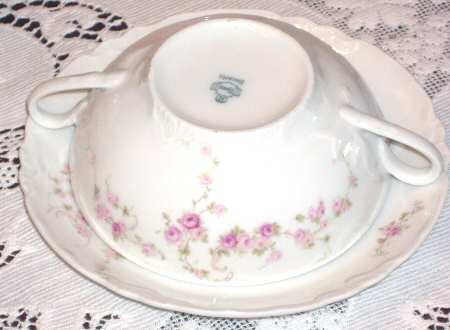 3385 (Scalloped) Flat Cream Soup Bowl & Saucer Set