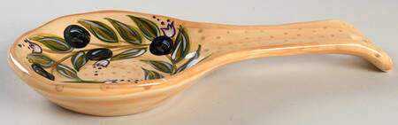 Provincial Olives Spoon Rest/Holder (Holds 1 Spoon)