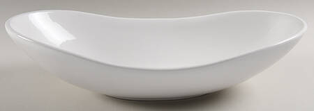 Blanc De Blanc 15" Oval Vegetable Bowl