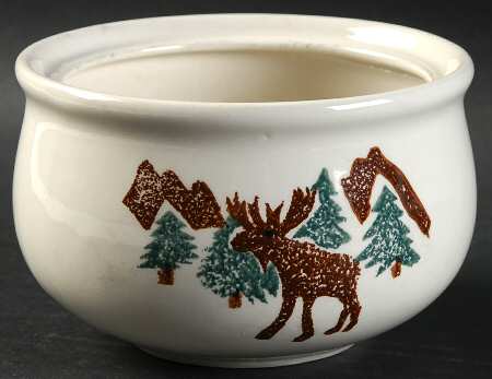 Woodland Moose Sugar Bowl No Lid