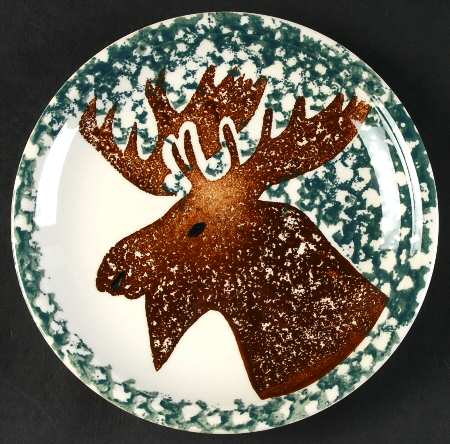 Woodland Moose Salad Plate