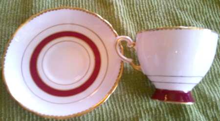 9167h Footed Cup & Saucer Set