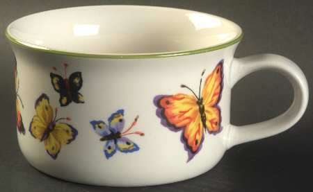 Butterfly Garden Soup Mug