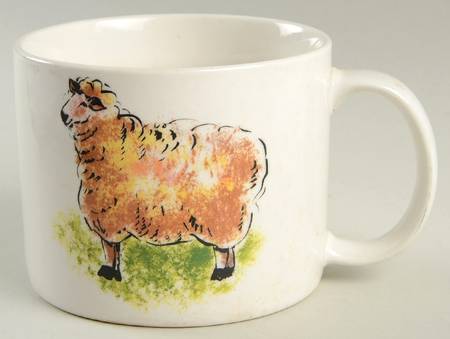 Country Barn Sheep Soup Mug