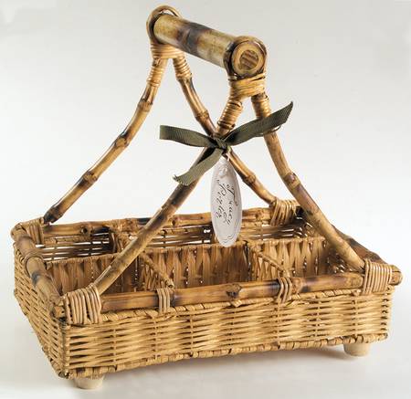 Artesian Road Wicker Tumbler Caddy-Holds 6 Tumblers
