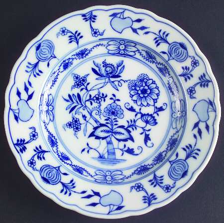 Blue Onion (Scalloped) Bread & Butter Plate