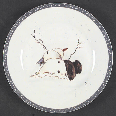 Fallen Snowman Dessert/Pie Plate