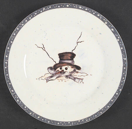 Fallen Snowman Dessert/Pie Plate