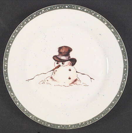 Fallen Snowman Dessert/Pie Plate