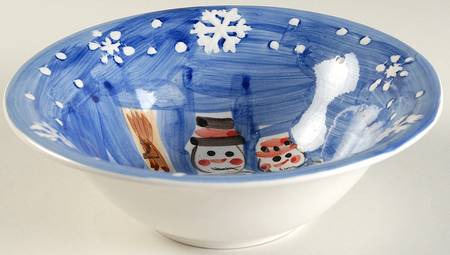 Snow Family Soup/Cereal Bowl