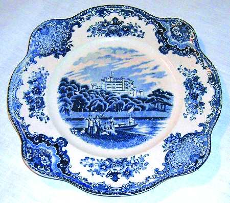 Old Blue Castle by Transor Ware (Japan)
