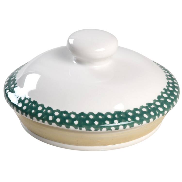 Hearts Green Lid for Large Canister