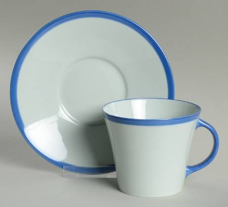 Celedon Flat Cup & Saucer Set