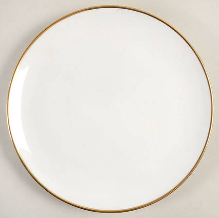 Palladium Band (Gold Trim) Salad/Dessert Plate