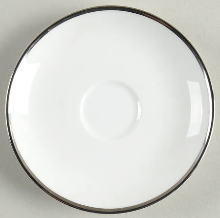 Palladium Band (Platinum Trim) Saucer for Demitasse Cup