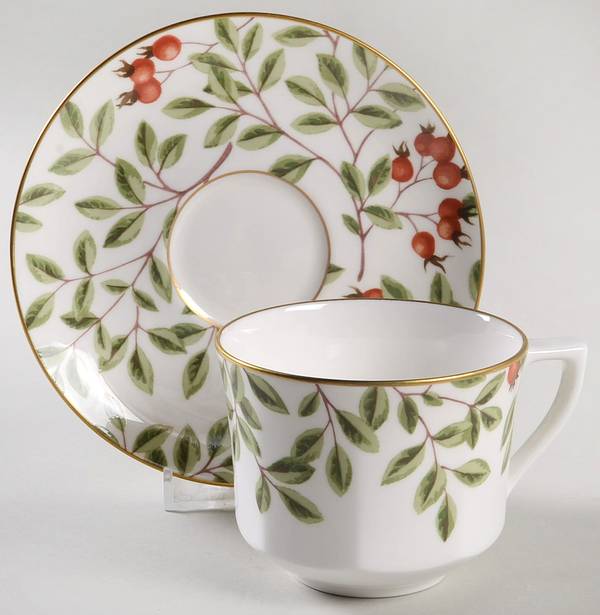 Arbor Flat Cup & Saucer Set