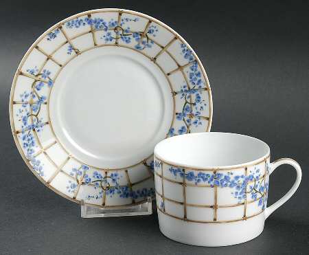 Trellis Flat Cup & Saucer Set