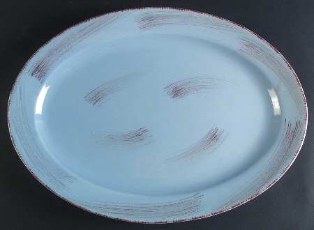 Sonoma Blue 18" Oval Serving Platter
