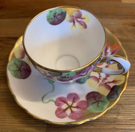 Tus99 Flat Demitasse Cup & Saucer Set