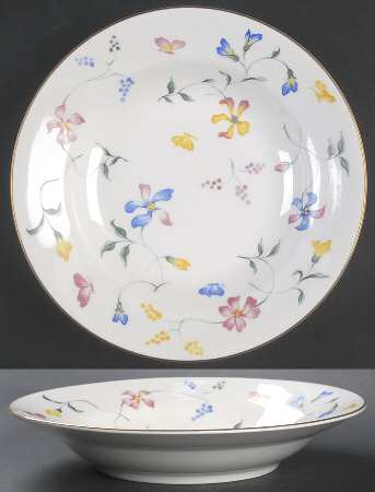 Phlox Rim Soup Bowl