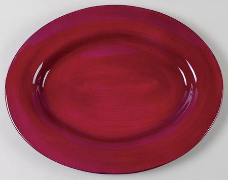 Corsica Cherry (Red) 17" Oval Serving Platter