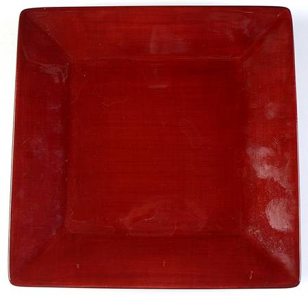 Corsica Cherry (Red) Square Dinner Plate