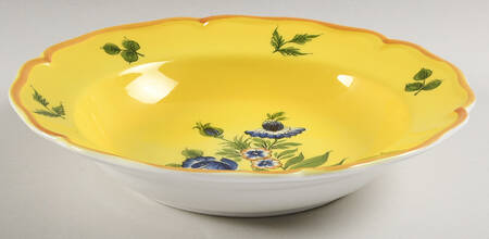 Marseilles Yellow Large Rim Soup Bowl
