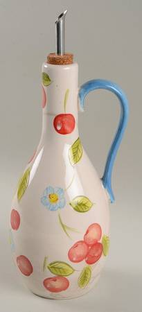 Cherry Blossom Oil Jar & Drizzle Spout